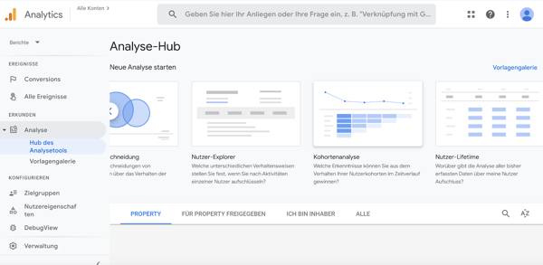 Kohortenanalyse in Google Analytics