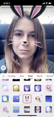 filter und sticker bei tiktok