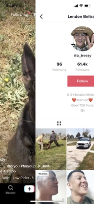 anderen nutzern auf tiktok folgen und nach links wischen