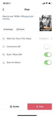 privatsphäre einstellungen bei tiktok