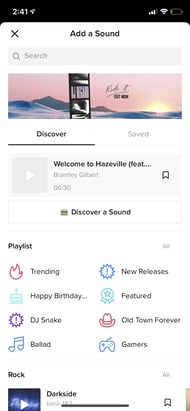 musik bei tiktok hinzufügen