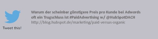 Paid und Organic im Vergleich Paid und Organic im Vergleich