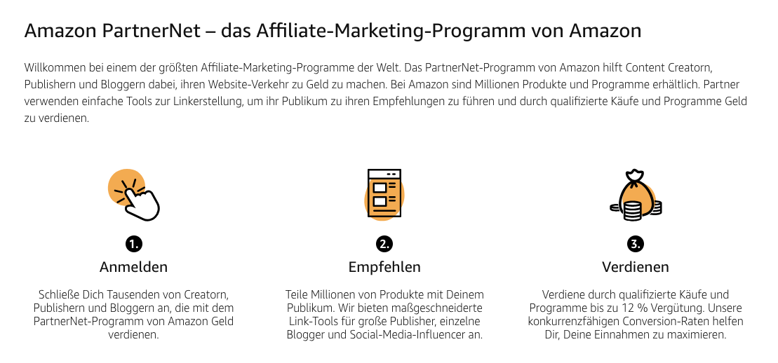 Screenshot Amazon-Affiliate-Link in Website intergrieren