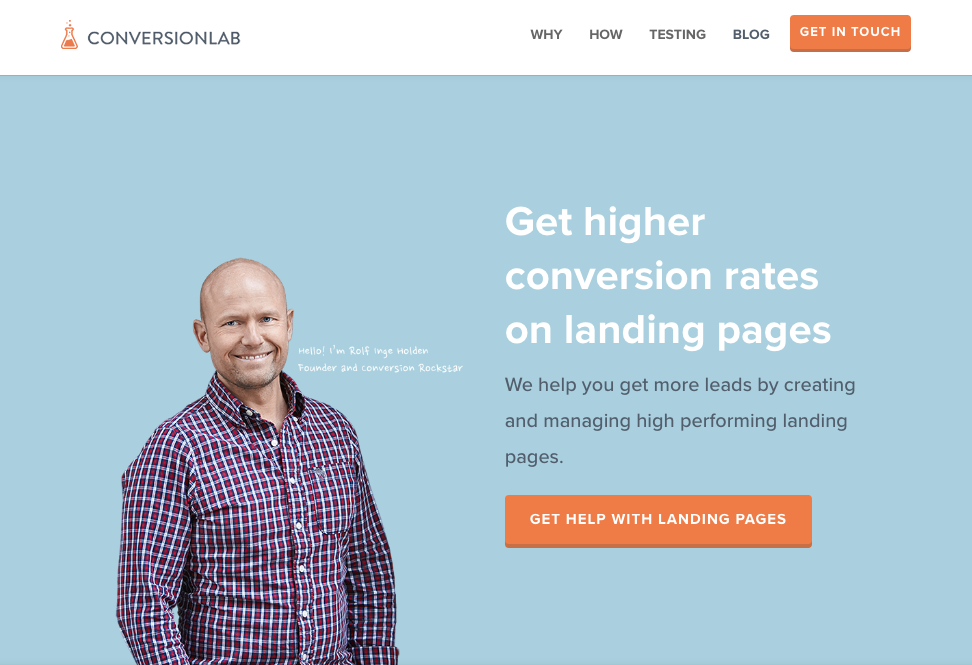 Beispiele für ansprechendes Landing-Page-Design – Conversion Lab 01 Beispiele für ansprechendes Landing-Page-Design – Conversion Lab 01
