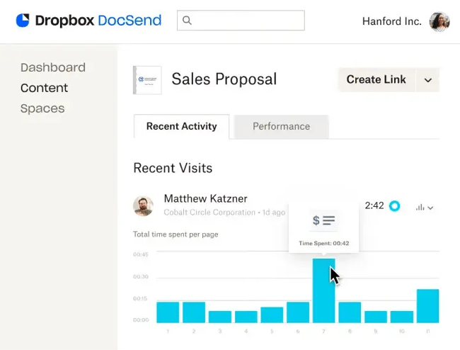 Sales-Enablement-Tool von DocSend