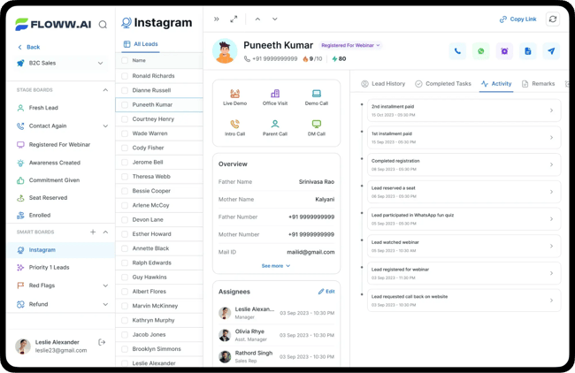 Enterprise-CRM-Software, Floww.ai