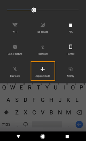 Flugzeugmodus auf einem Android-Gerät aktivieren Flugzeugmodus auf einem Android-Gerät aktivieren