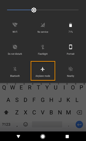 Flugzeugmodus auf einem Android-Gerät aktivieren