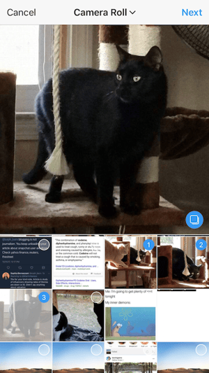 Mehrere Fotos gleichzeitig bei Instagram hochladen - Auswahl Mehrere Fotos gleichzeitig bei Instagram hochladen - Auswahl
