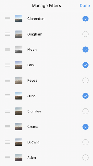 Filter in Instagram ausblenden Filter in Instagram ausblenden