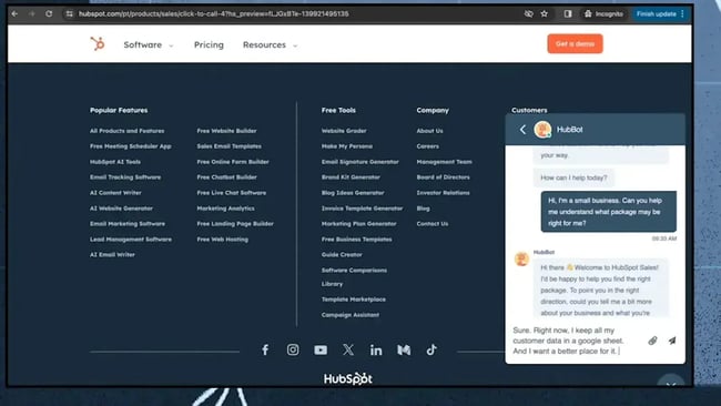 hubspot’s ai chatbot