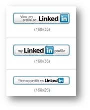 Linkedin button signatur