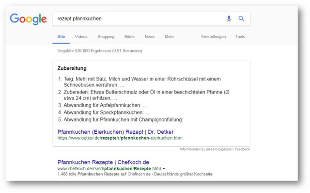Google SERP Veränderung Google SERP Veränderung