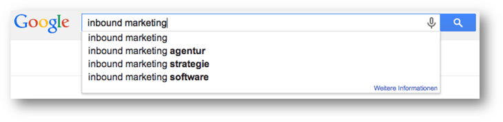 Keyword Recherche mit Google Autocomplete