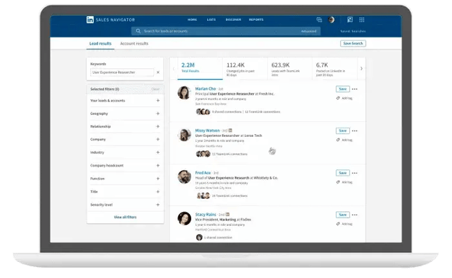 Sales-Enablement-Tool von LinkedIn Sales Navigator