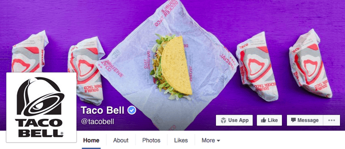 Facebook-Titelbild - Taco Bell