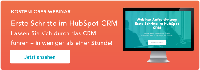 Webinar: Erste Schritte im HubSpot-CRM
