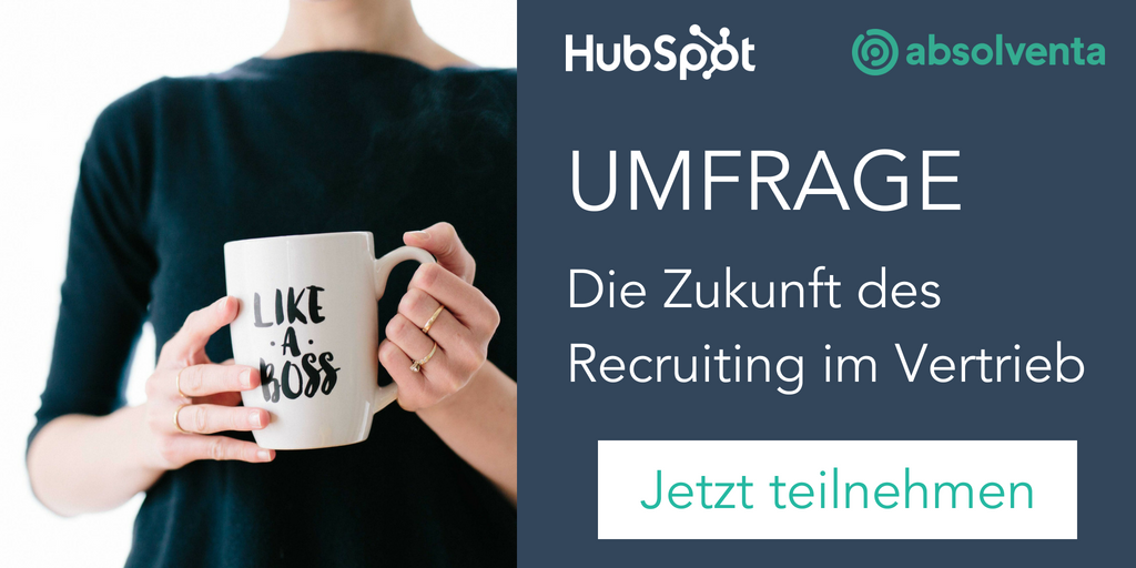 Umfrage zum Recruiting im Vertrieb