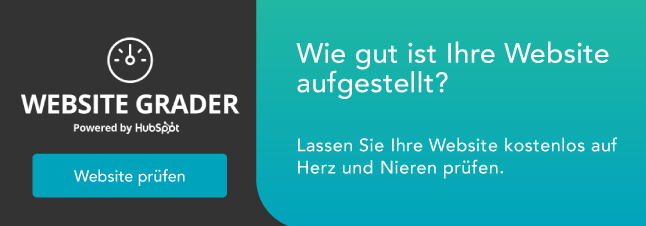 Der Marketing Grader. Jetzt Website testen.