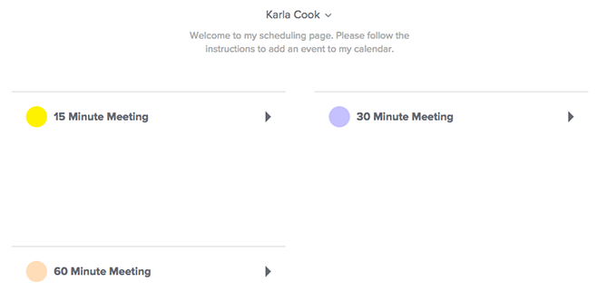 Tools für das Planen von Meetings – Calendly
