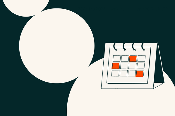Kalender zeigt die Zeit die zwischen KI-Hype und KI-Realitaet vergangen ist