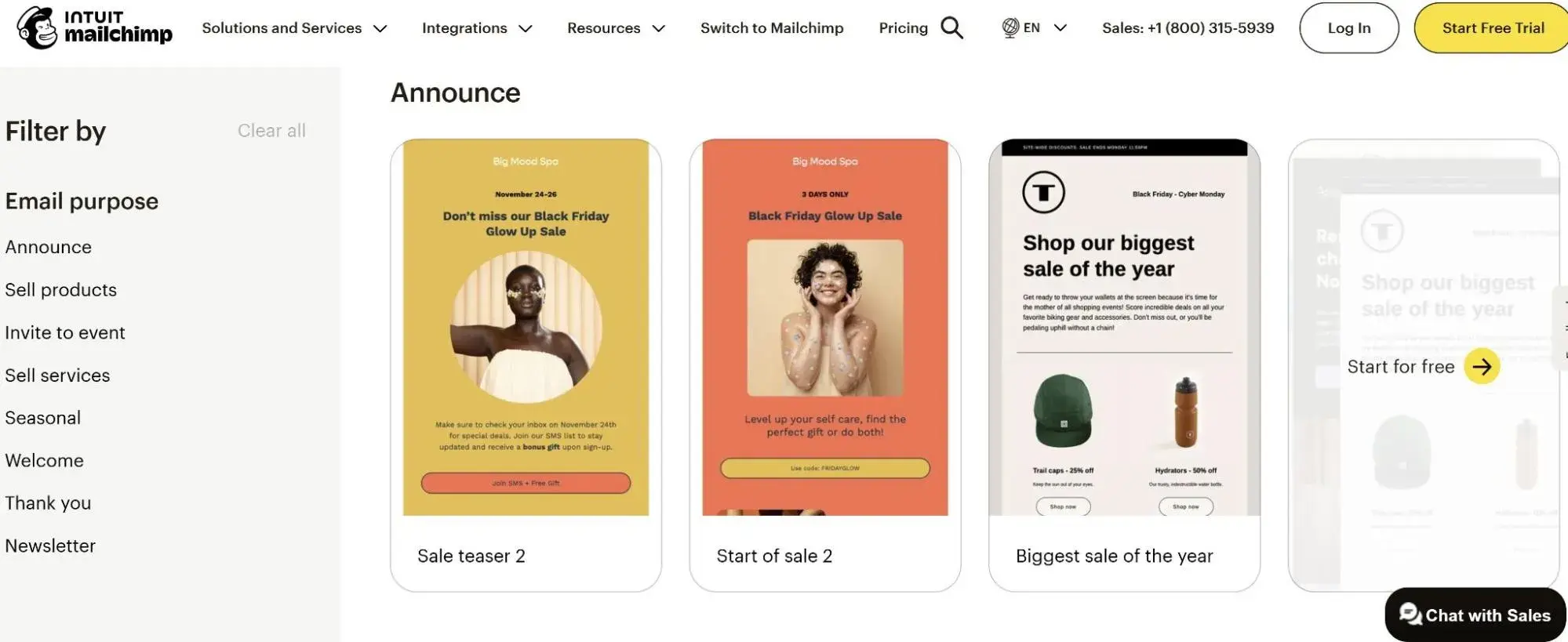 E-Mail-Marketing-Vorlagen von Mailchimp