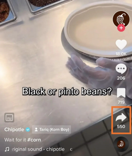 Screenshot von TikTok