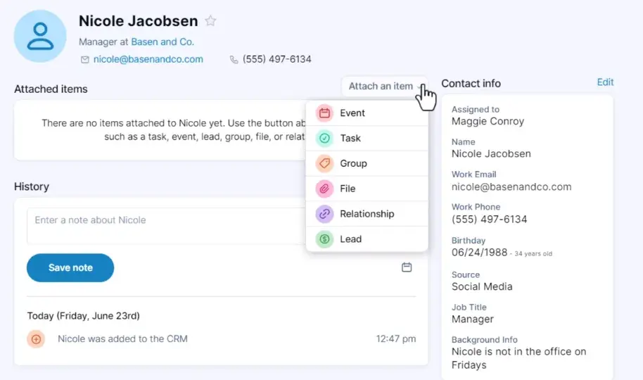 Less Annoying CRM ist eine Salesforce-Alternative.