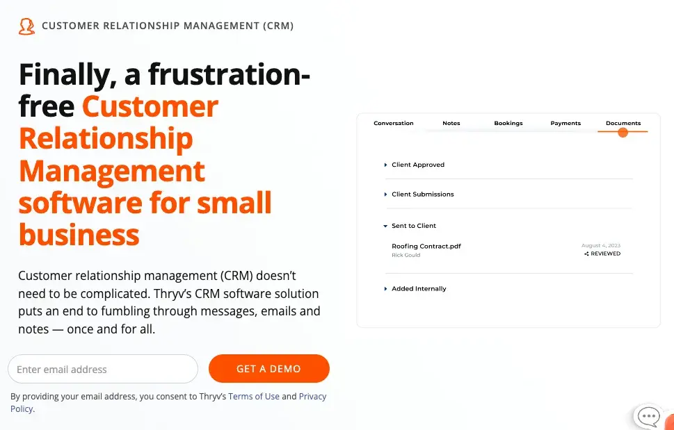 Thryv ist eine Salesforce-Alternative für lokale Kleinunternehmen.