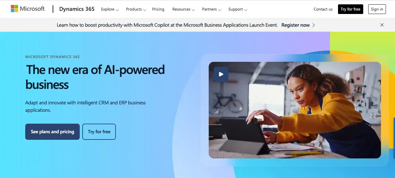 Microsoft Dynamics ist eine Salesforce-Alternative.
