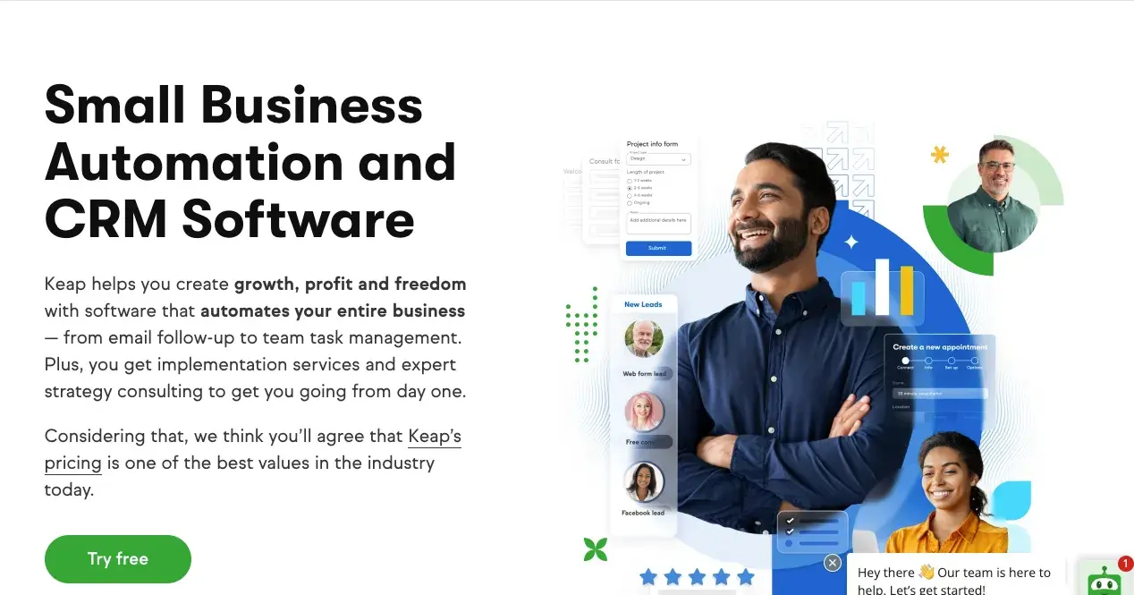 Keap ist eine Salesforce-Alternative.