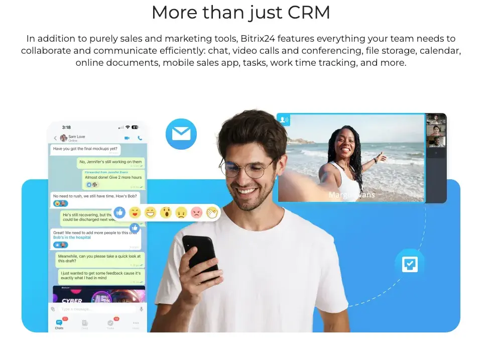 Bitrix24 CRM ist eine Salesforce-Alternative.